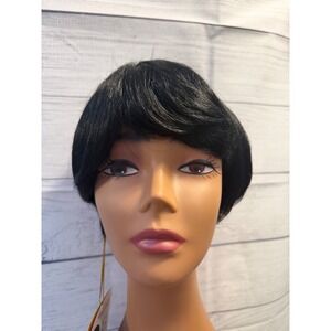 Color 1 human hair BLEND pixie